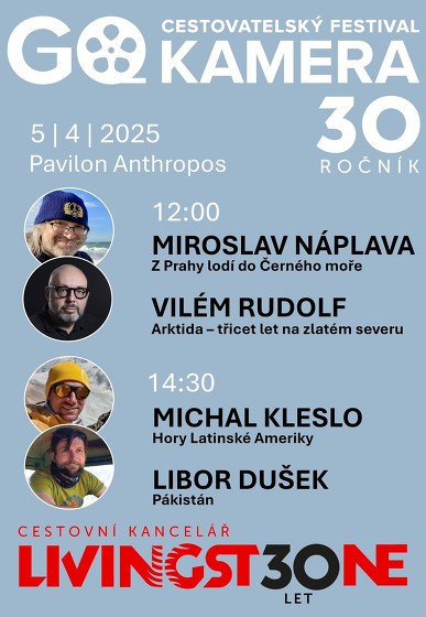 Plakát události GO KAMERA 2025 | Rudolf, Náplava, Kleslo, Dušek