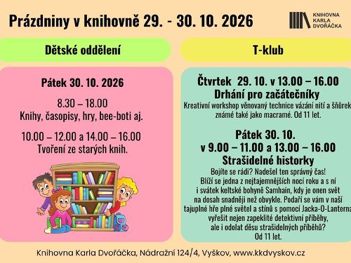 Plakát události Prázdniny v knihovně