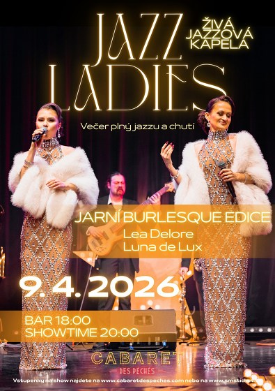 Plakát události Jazz Ladies: Jarní Burlesque Edice