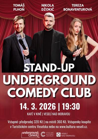 Plakát události Stand-up s Underground Comedy Club