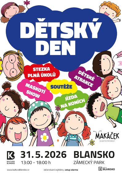 Plakát události Dětský den 2026 Blansko