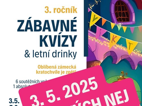 Plakát události Zábavný kvíz na zámku Křinec | 100 českých nej