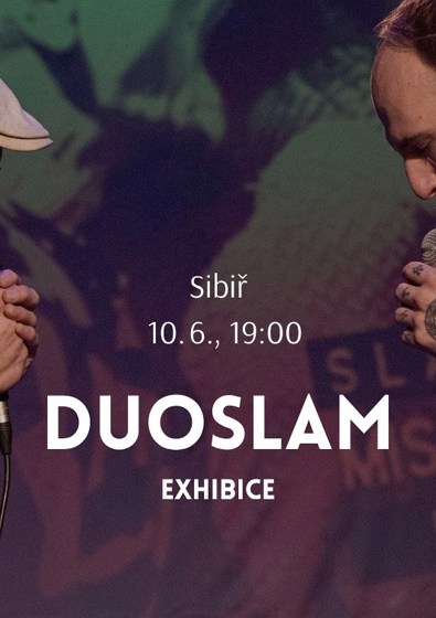 Plakát události DUOSLAM exhibice Brno