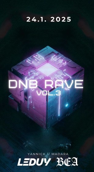 Plakát události DNB RAVE vol.3