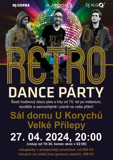 Plakát události Retro Dance Párty