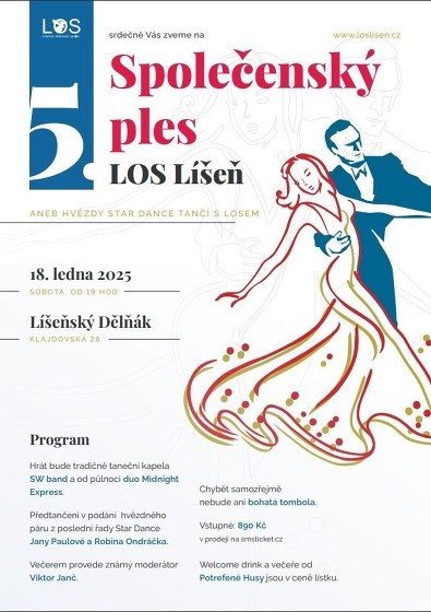 Plakát události 5. Společenský ples LOS Líšeň