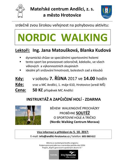 Plakát události Nordic Walking