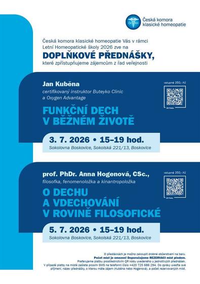Plakát události Přednáška na téma: FUNKČNÍ DECH V BĚŽNÉM ŽIVOTĚ, Boskovice