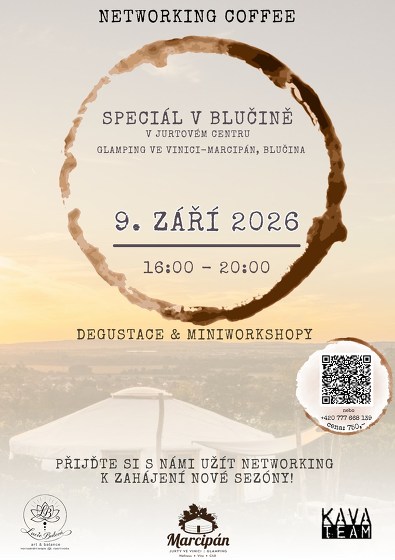Plakát události Networking Coffee - Speciál v Blučině: Zahájení sezóny