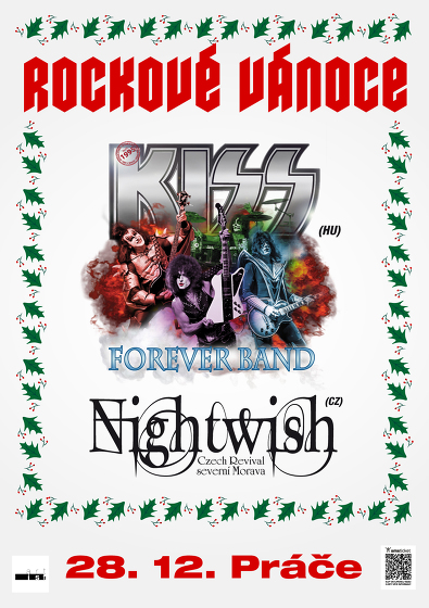 Plakát události KISS & Nightwish - ROCKOVÉ Vánoce v Práče