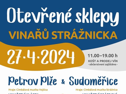 Plakát události Otevřené sklepy vinařů Strážnicka