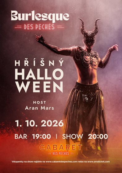 Plakát události Burlesque des Péchés: Hříšný Halloween