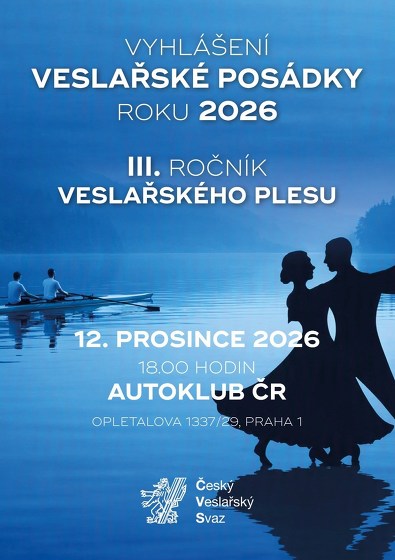 Plakát události III.ročník veslařského plesu s vyhlášením posádky roku 2026