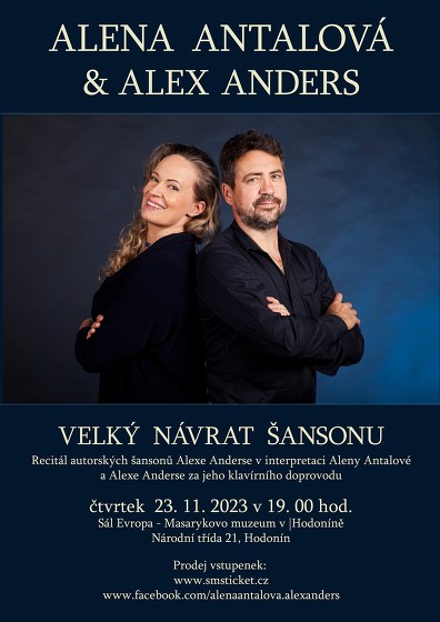 Plakát události Alena Antalová & Alex Anders - Velký návrat šansonu!
