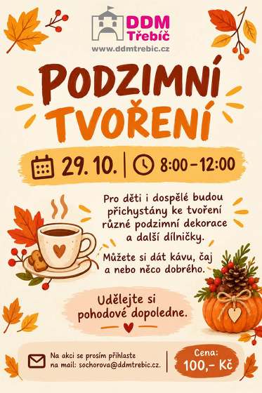 Plakát události Podzimní tvoření