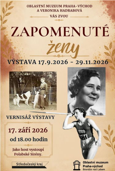 Plakát události Výstava Zapomenuté ženy v Brandýse nad Labem