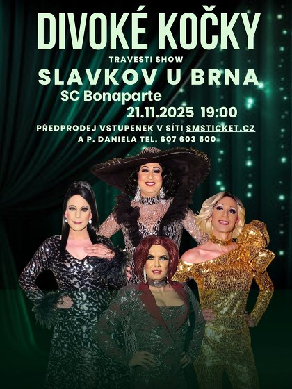 Plakát události Travesti Divoké kočky Slavkov u Brna