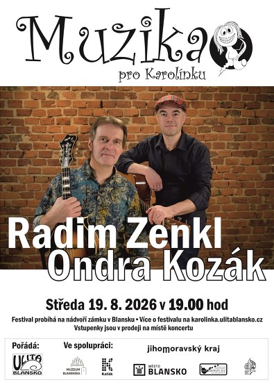 Plakát události Muzika pro Karolínku - Radim Zenkl & Ondra Kozák
