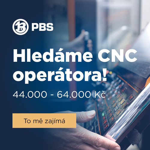 CNC obráběč (43 000 až 64 000 Kč s odměnami a příplatky), Velká Bíteš