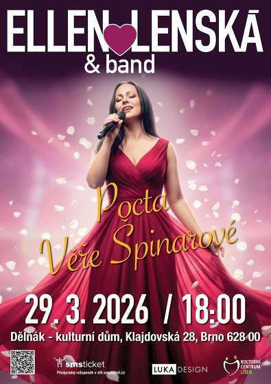 Plakát události Ellen Lenská & Band, Pocta Věře Špinarové