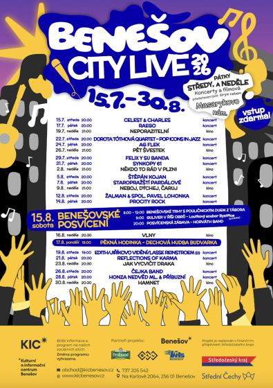 Plakát události Benešov City Live - Honza Nedvěd ml. & Příbuzní