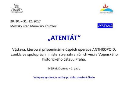 Plakát události Výstava Atenát - 28. 10. - 31. 12.