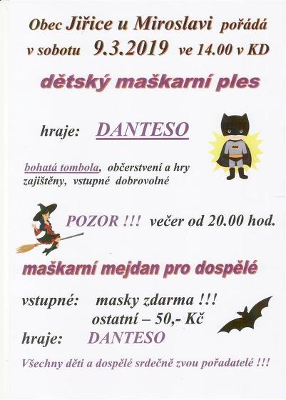 Plakát události Dětský maškarní ples + maškarní mejdan pro dospělé