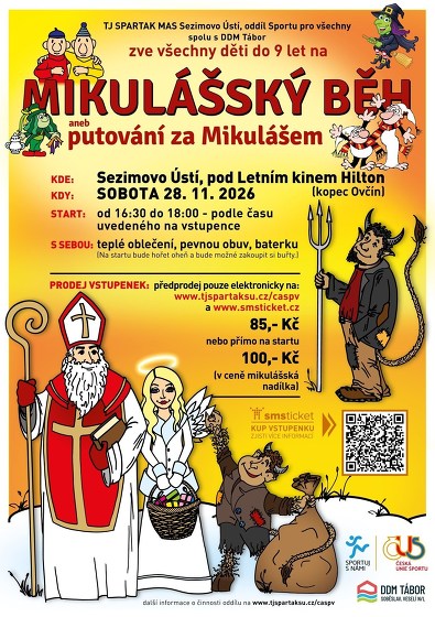 Plakát události Mikulášský běh aneb putování za Mikulášem