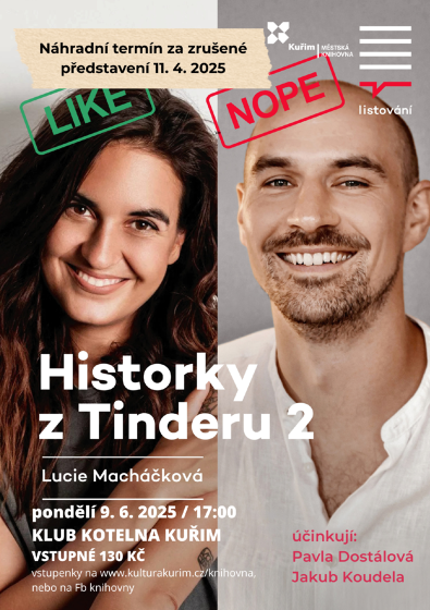 Plakát události Listování | Historky z Tinderu II.