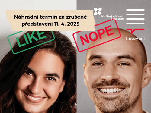 Plakát události Listování | Historky z Tinderu II.
