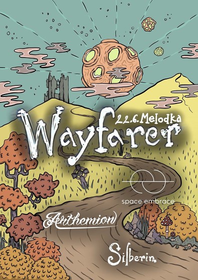 Plakát události Wayfarer fest - Arthemion, Space Embrace, Silberin