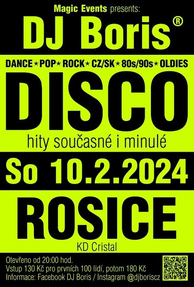 Plakát události DJ Boris DISCO - Rosice