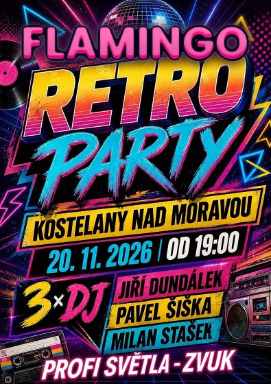 Plakát události Disco Flamingo - Retro párty