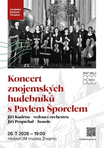 Plakát události Koncert znojemských hudebníků s Pavlem Šporclem