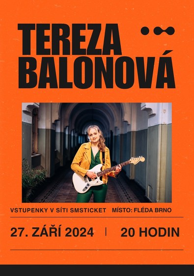 Plakát události Tereza Balonová LIVE