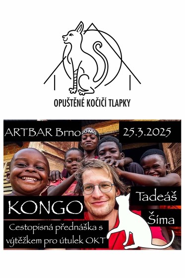 Plakát události Tadeáš Šíma - Kongo cestopisná přednáška
