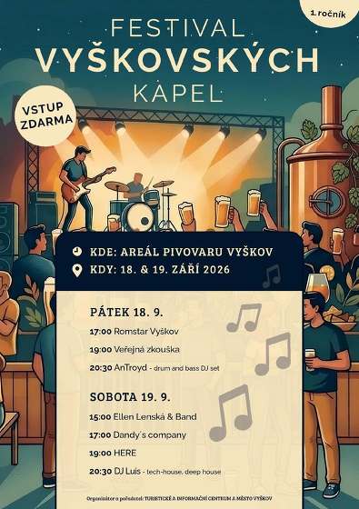 Plakát události Festival vyškovských kapel