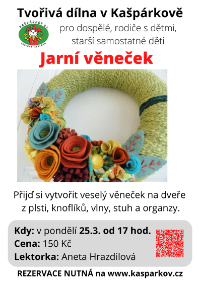 Plakát události Dílna - Jarní věnec