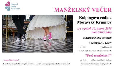 Plakát události Manželský večer