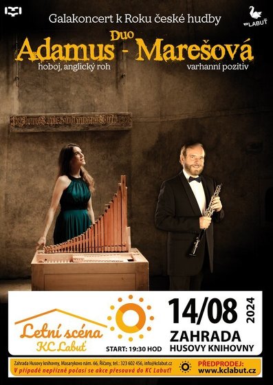 Plakát události Duo Adamus / Marešová – Galakoncert k Roku české hudby