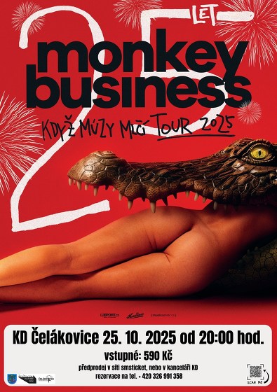Plakát události Monkey Business - Když múzy mlčí tour 2025