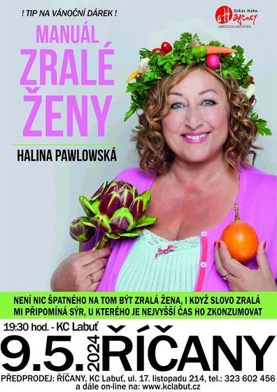 Plakát události Halina Pawlowská – Manuál zralé ženy