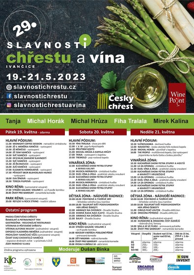Plakát události 29. Slavnosti chřestu a vína 2023