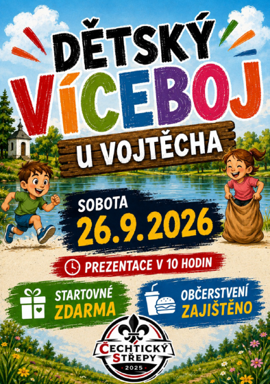 Plakát události Dětský víceboj U VOJTĚCHA
