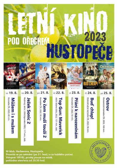Plakát události Letní kino Hustopeče
