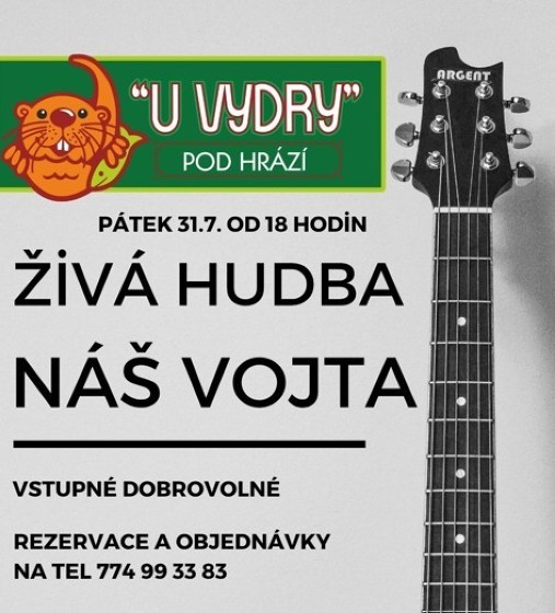 Plakát události Živá hudba - náš Vojta, Boskovice