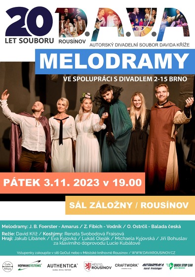 Plakát události Melodramy- divadelně hudební představení