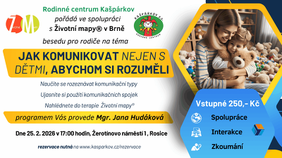 Plakát události Beseda - Jak komunikovat, abychom si rozuměli