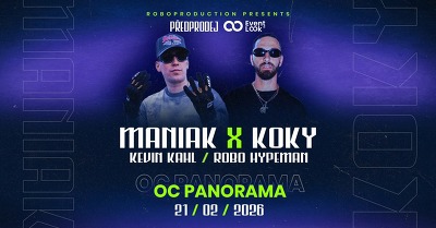 Plakát události Maniak na Pandě