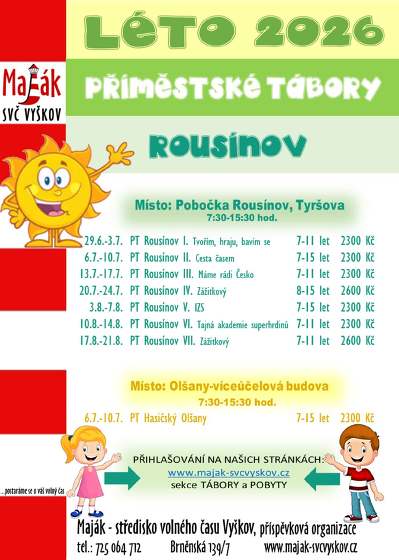 Plakát události Příměstské tábory léto 2026